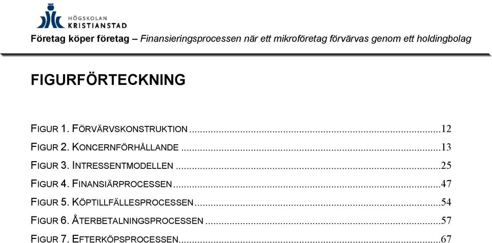 FINANSIÄRPROCESSEN...47 FIGUR 5. KÖPTILLFÄLLESPROCESSEN.