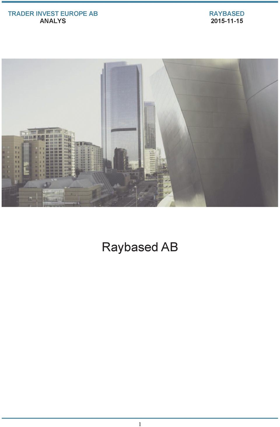 ANALYS RAYBASED