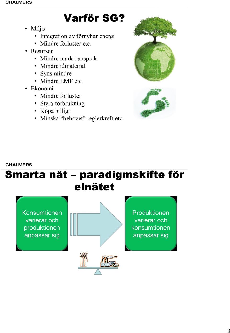 Ekonomi Mindre förluster Styra förbrukning Köpa billigt Minska behovet reglerkraft etc.