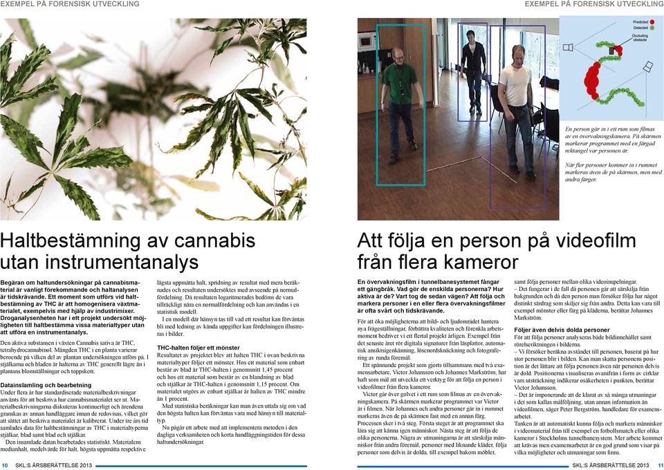 Haltbestämning av cannabis utan instrumentanalys Begäran om haltundersökningar på cannabismaterial är vanligt förekommande och haltanalysen är tidskrävande.