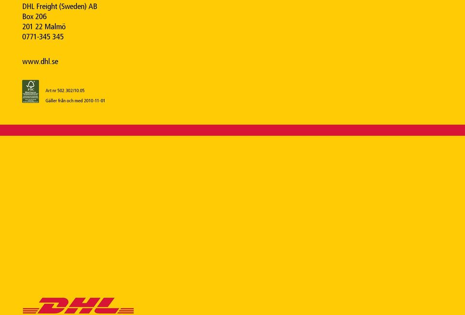 www.dhl.se Art nr 502.302/10.