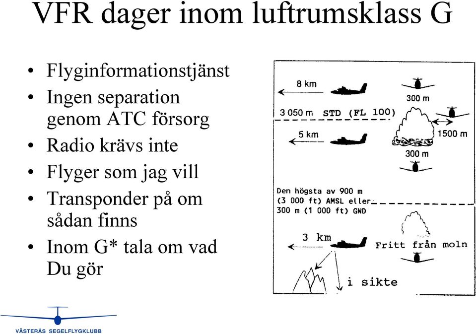 ATC försorg Radio krävs inte Flyger som jag