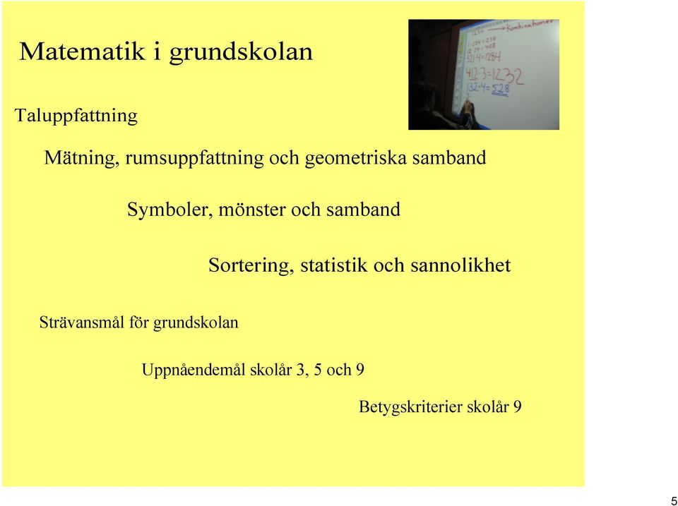 och samband Sortering, statistik och sannolikhet