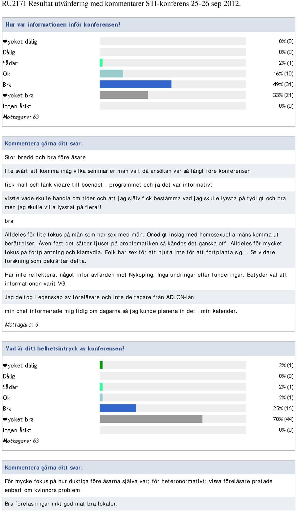 . programmet och ja det var informativt visste vade skulle handla om tider och att jag själv fick bestämma vad jag skulle lyssna på tydligt och bra men jag skulle vilja lyssnat på flera!