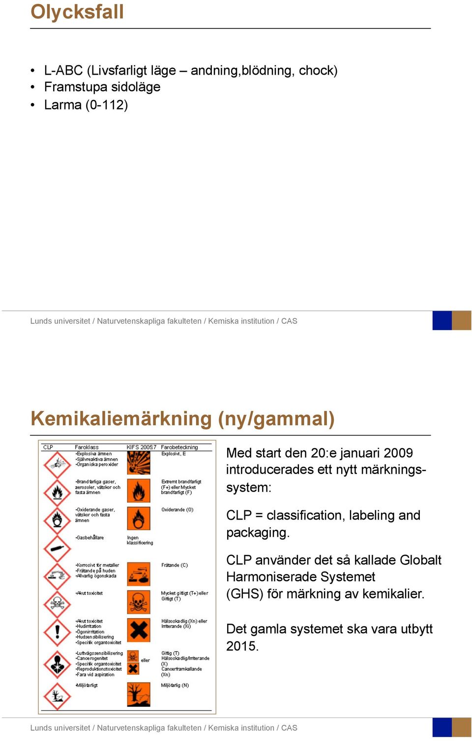 märkningssystem: CLP = classification, labeling and packaging.