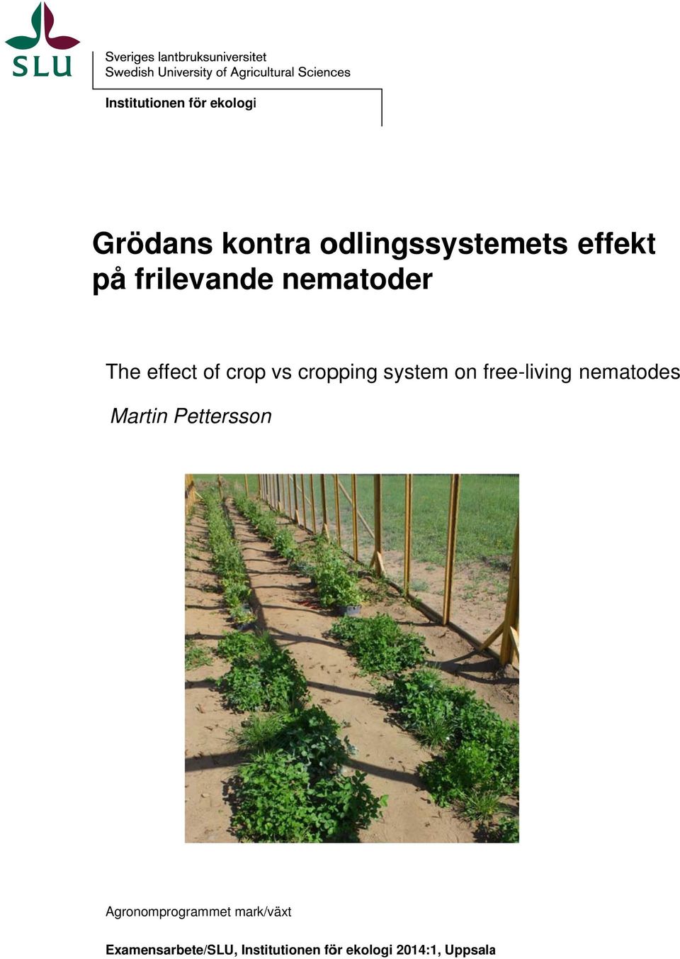 system on free-living nematodes Martin Pettersson
