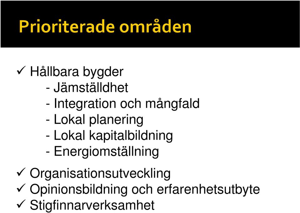 - Energiomställning Organisationsutveckling