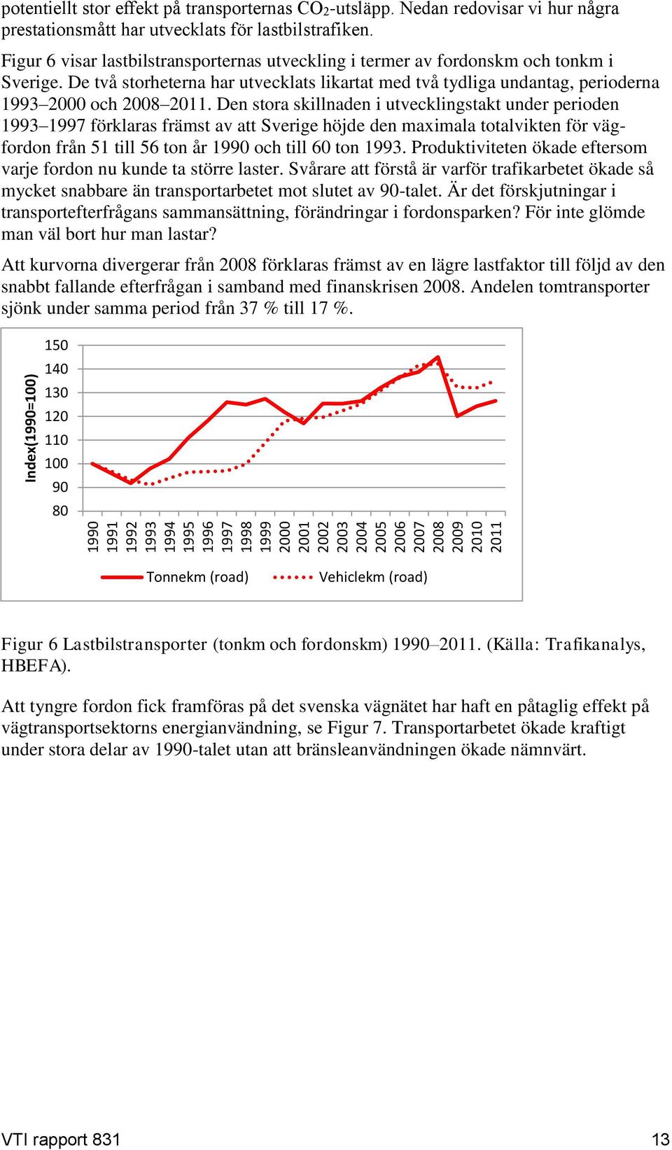 De två storheterna har utvecklats likartat med två tydliga undantag, perioderna 1993 2000 och 2008 2011.