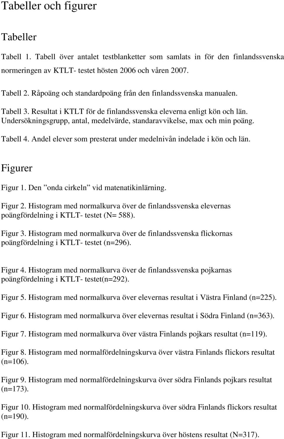 Undersökningsgrupp, antal, medelvärde, standaravvikelse, max och min poäng. Tabell 4. Andel elever som presterat under medelnivån indelade i kön och län. Figurer Figur 1.