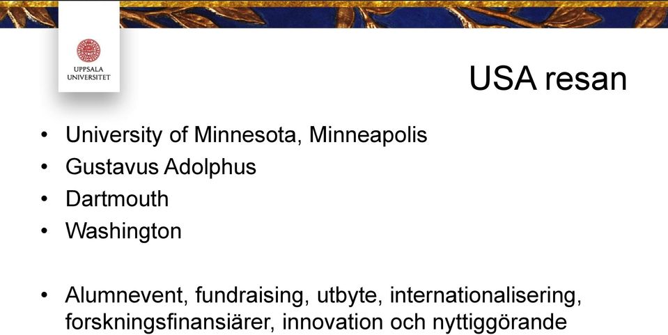 Alumnevent, fundraising, utbyte,