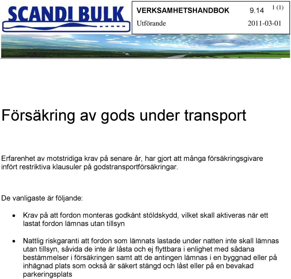 godstransportförsäkringar.