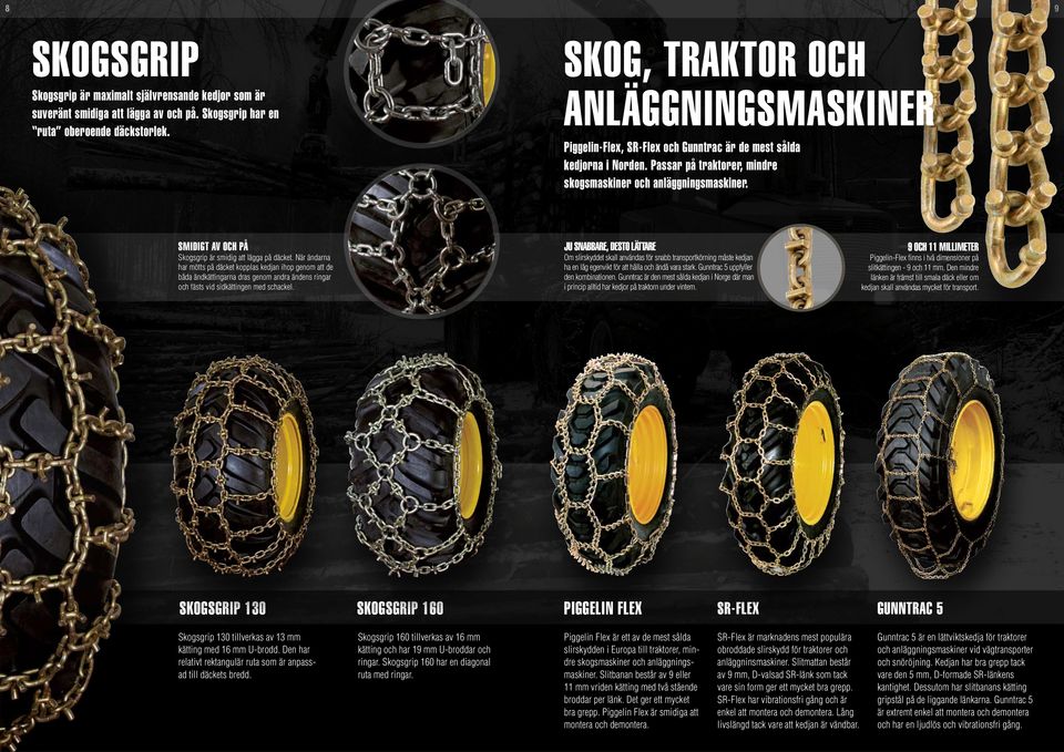 SMIDIGT AV OCH PÅ Skogsgrip är smidig att lägga på däcket.