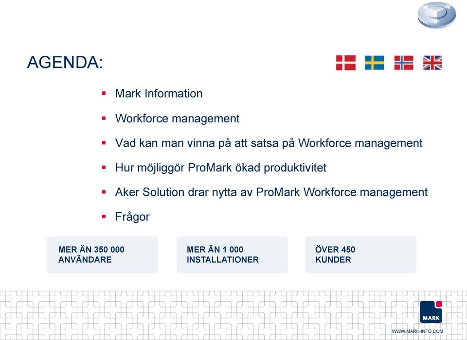 produktivitet Aker Solution drar nytta av ProMark Workforce