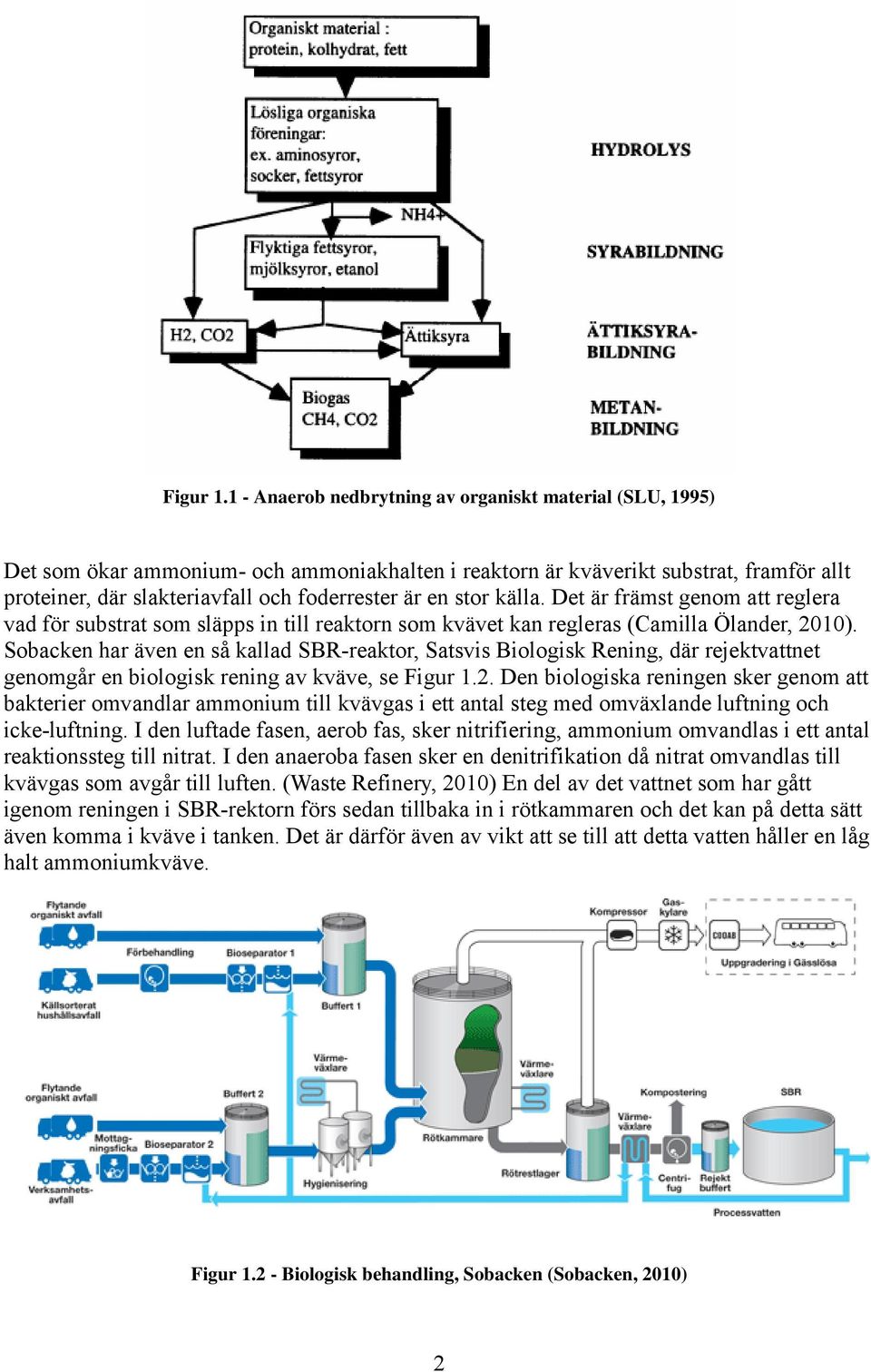 stor källa. Det är främst genom att reglera vad för substrat som släpps in till reaktorn som kvävet kan regleras (Camilla Ölander, 2010).