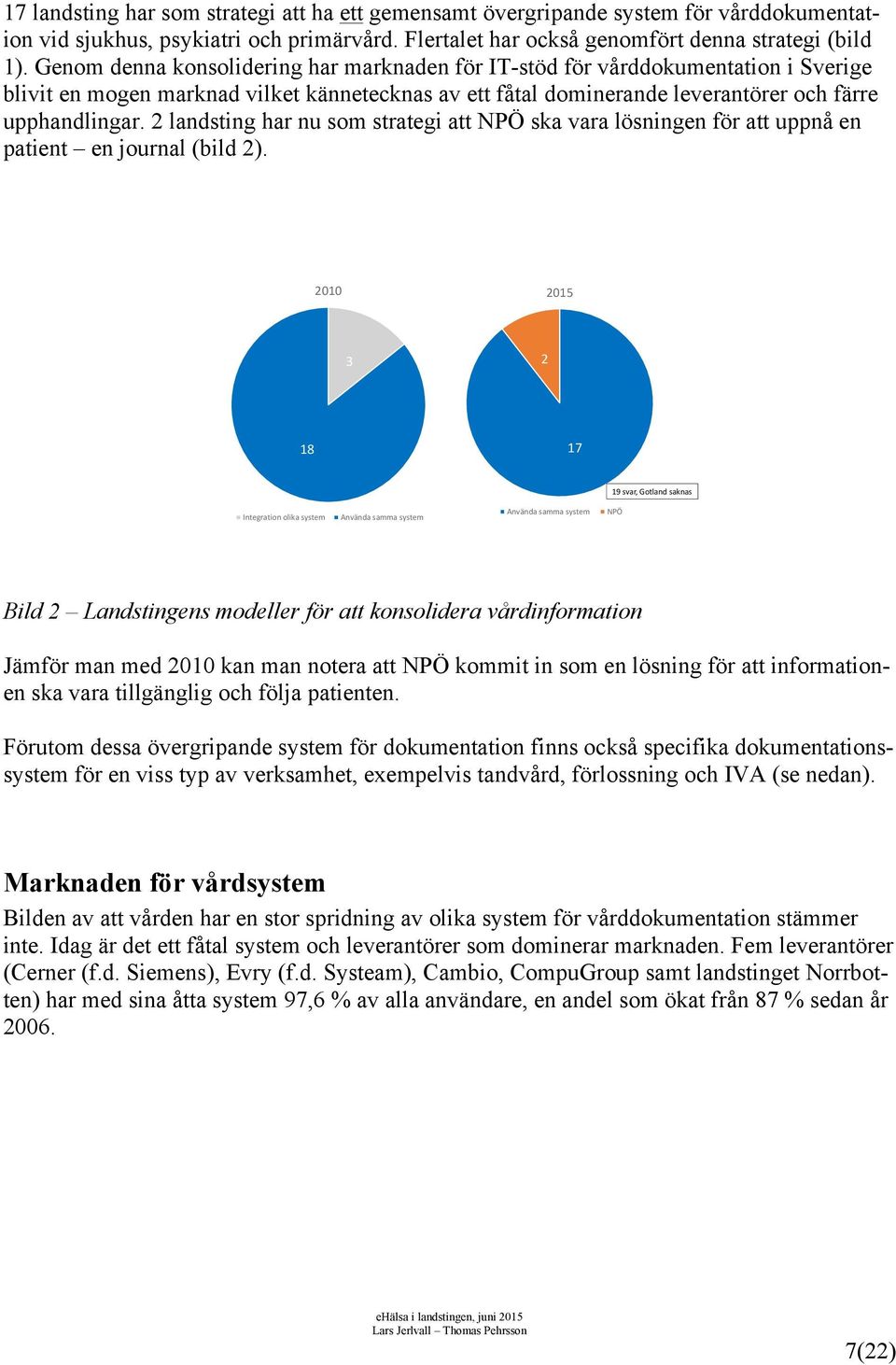 2 landsting har nu som strategi att NPÖ ska vara lösningen för att uppnå en patient en journal (bild 2).