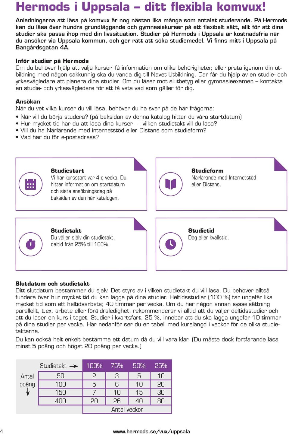 Studier på Hermods i Uppsala är kostnadsfria när du ansöker via Uppsala kommun, och ger rätt att söka studiemedel. Vi finns mitt i Uppsala på Bangårdsgatan 4A.
