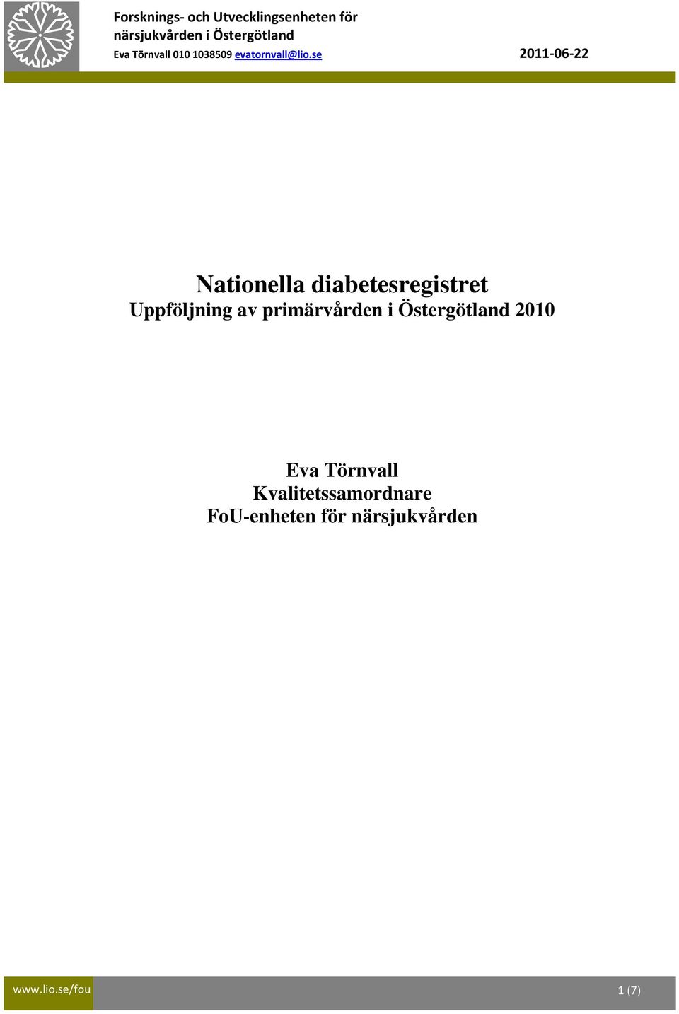Östergötland 21 Eva Törnvall