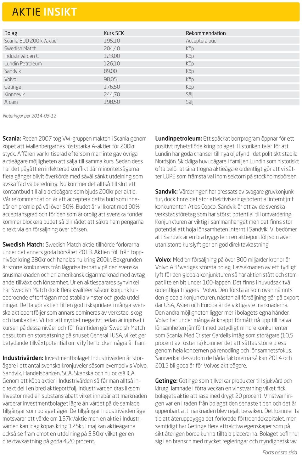 200kr styck. Affären var kritiserad eftersom man inte gav övriga aktieägare möjligheten att sälja till samma kurs.