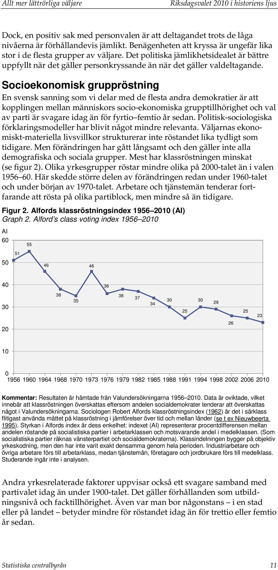 Socioekonomisk gruppröstning En svensk sanning som vi delar med de flesta andra demokratier är att kopplingen mellan människors socio-ekonomiska grupptillhörighet och val av parti är svagare idag än