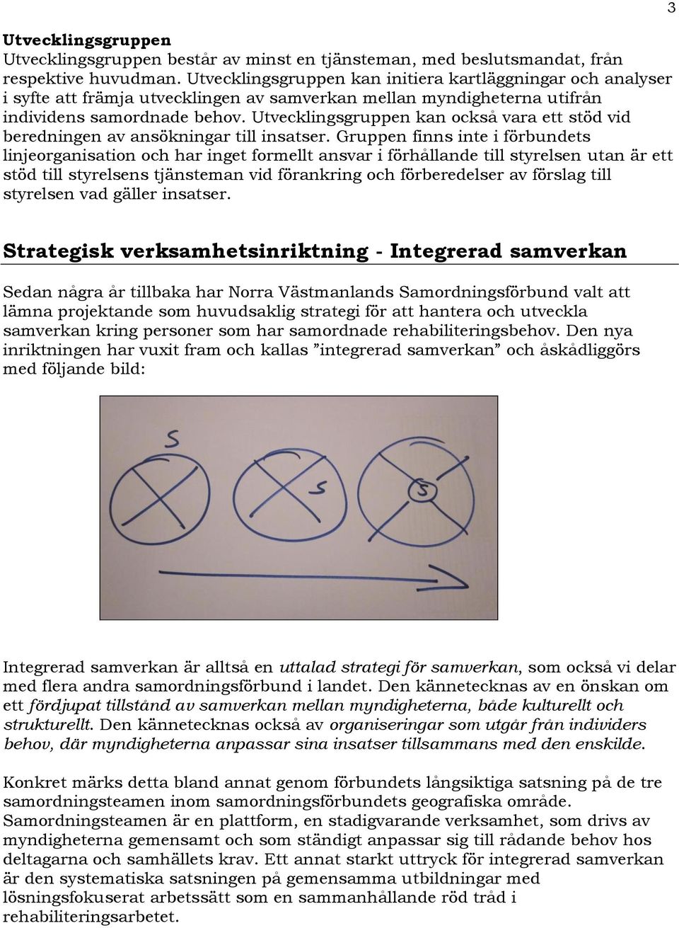 Utvecklingsgruppen kan också vara ett stöd vid beredningen av ansökningar till insatser.