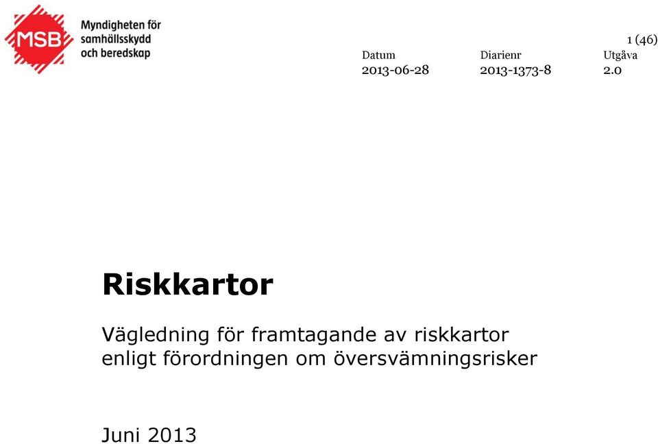 framtagande av riskkartor enligt