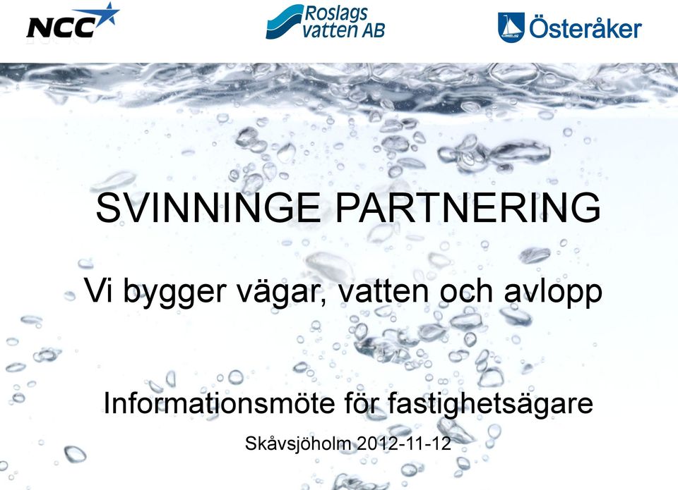 avlopp Informationsmöte för