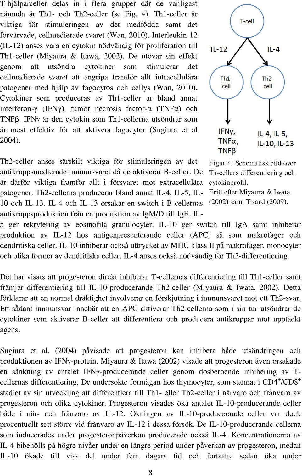 Interleukin-12 (IL-12) anses vara en cytokin nödvändig för proliferation till Th1-celler (Miyaura & Itawa, 2002).