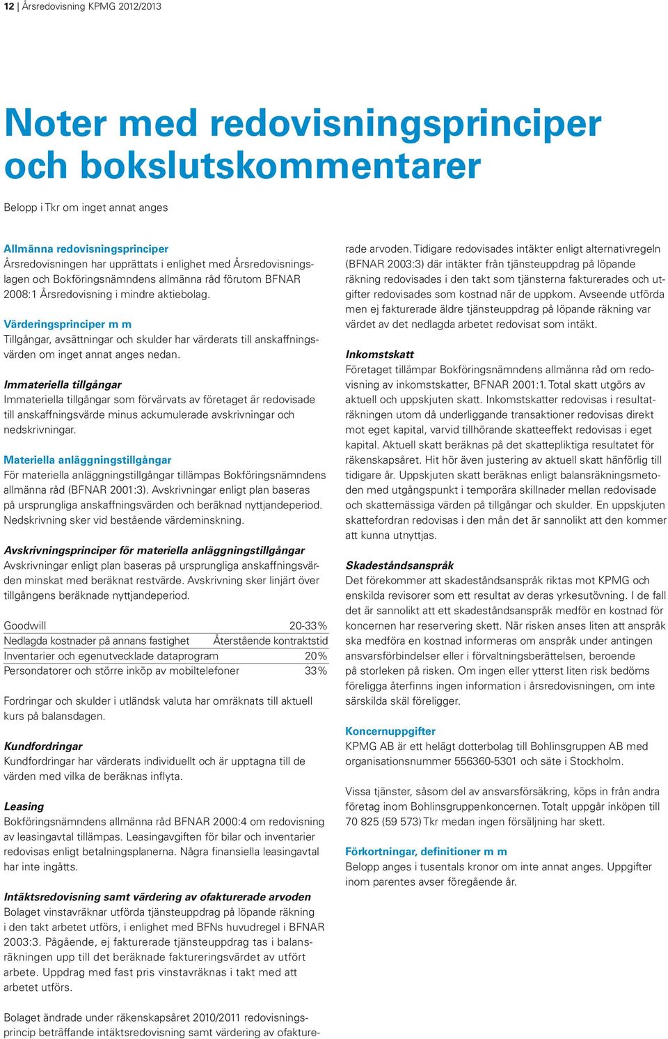 Värderingsprinciper m m Tillgångar, avsättningar och skulder har värderats till anskaffningsvärden om inget annat anges nedan.