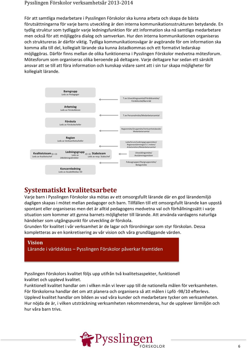 Hur den interna kommunikationen organiseras och struktureras är därför viktig.