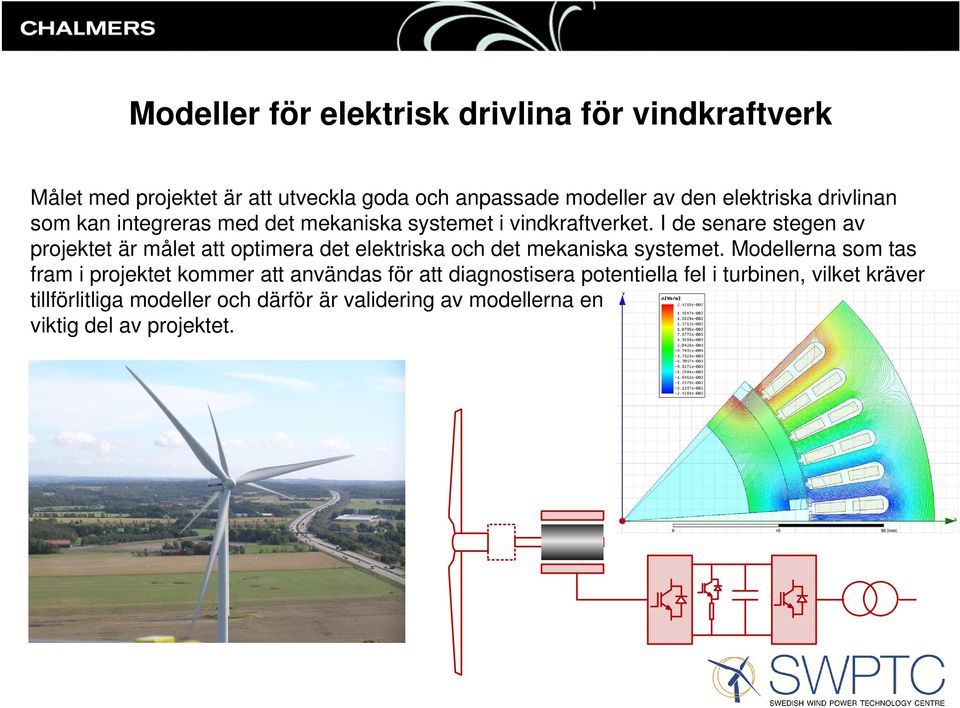 I de senare stegen av projektet är målet att optimera det elektriska och det mekaniska systemet.