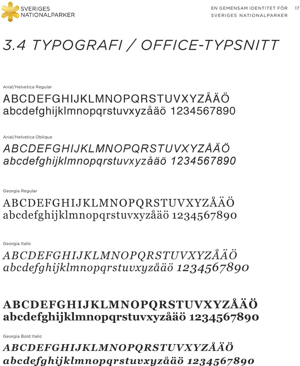 abcdefghijklmnopqrstuvxyzåäö 1234567890 Georgia Italic ABCDEFGHIJKLMNOPQRSTUVXYZÅÄÖ abcdefghijklmnopqrstuvxyzåäö 1234567890 Georgia Bold