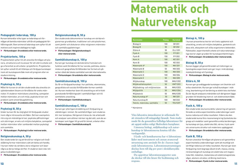 Projektarbete, 100 p Projektarbetet syftar till att utveckla förmågan att planera, strukturera och ta ansvar för ett större arbete och ge erfarenhet av att arbeta i projektform.