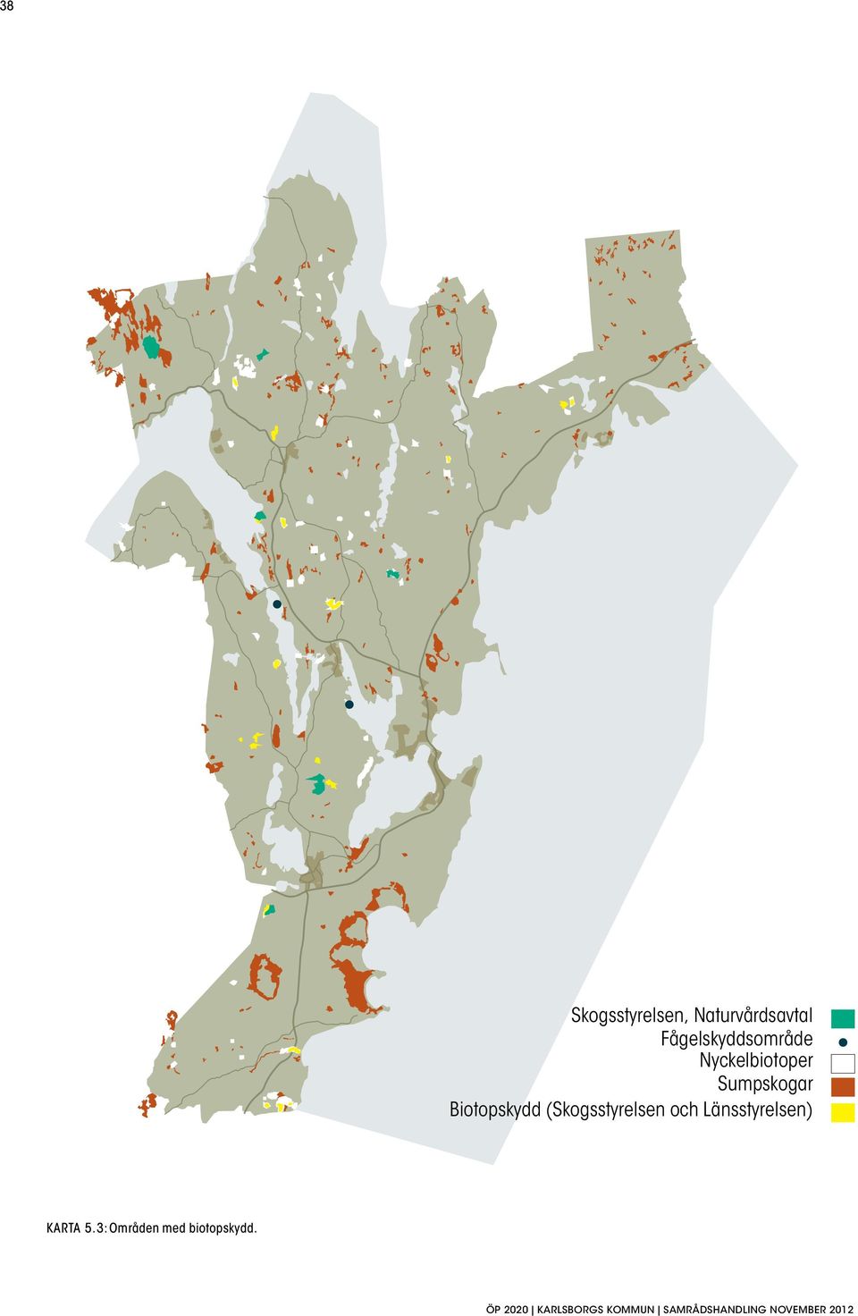 Biotopskydd (Skogsstyrelsen och Länsstyrelsen) karta 5.