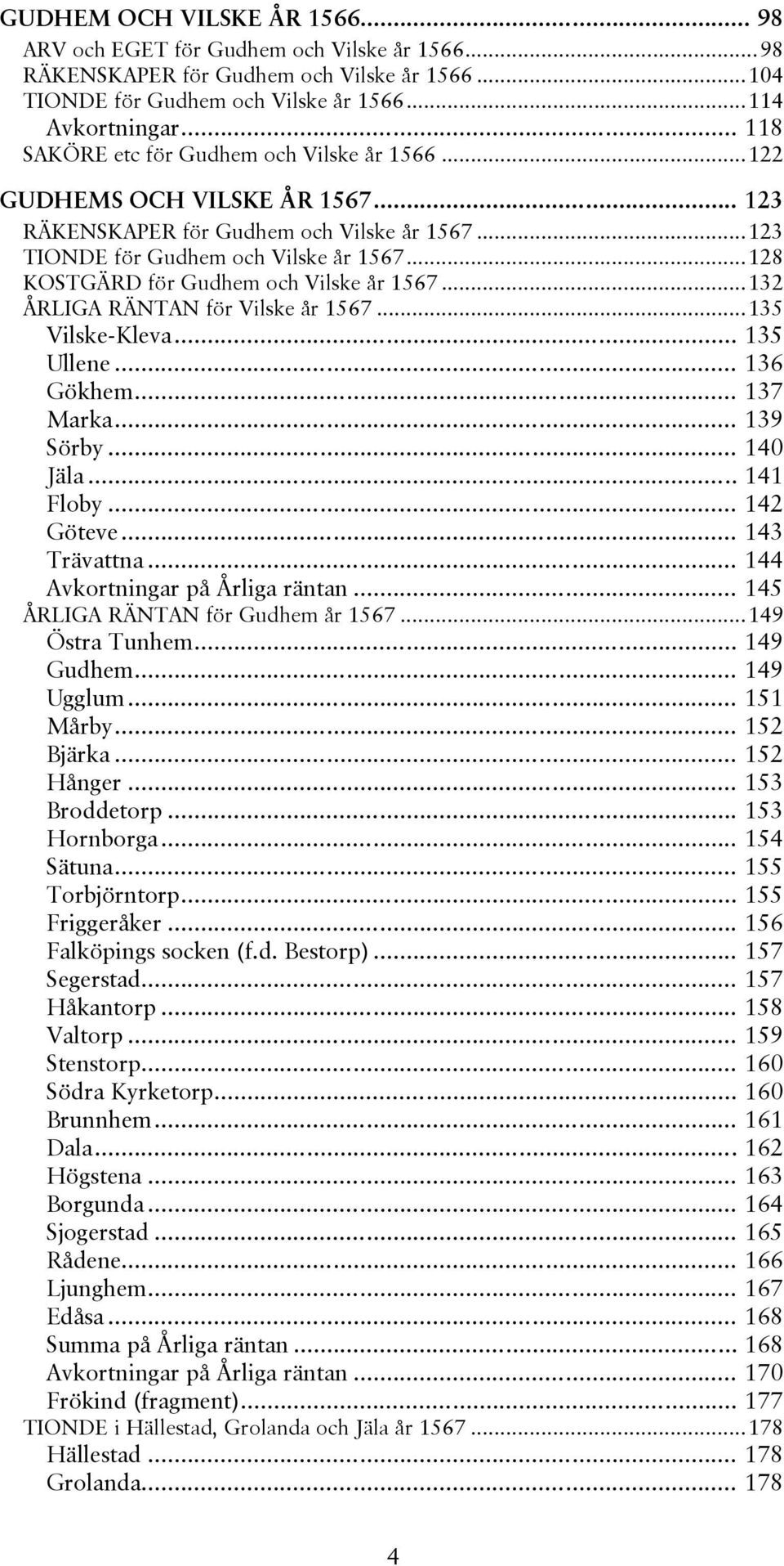 ..3 ÅRLIGA RÄNTAN för Vilske år 567...35 Vilske-Kleva... 35 Ullene... 36 Gökhem... 37 Marka... 39 Sörby... 40 Jäla... 4 Floby... 4 Göteve... 43 Trävattna... 44 Avkortningar på Årliga räntan.