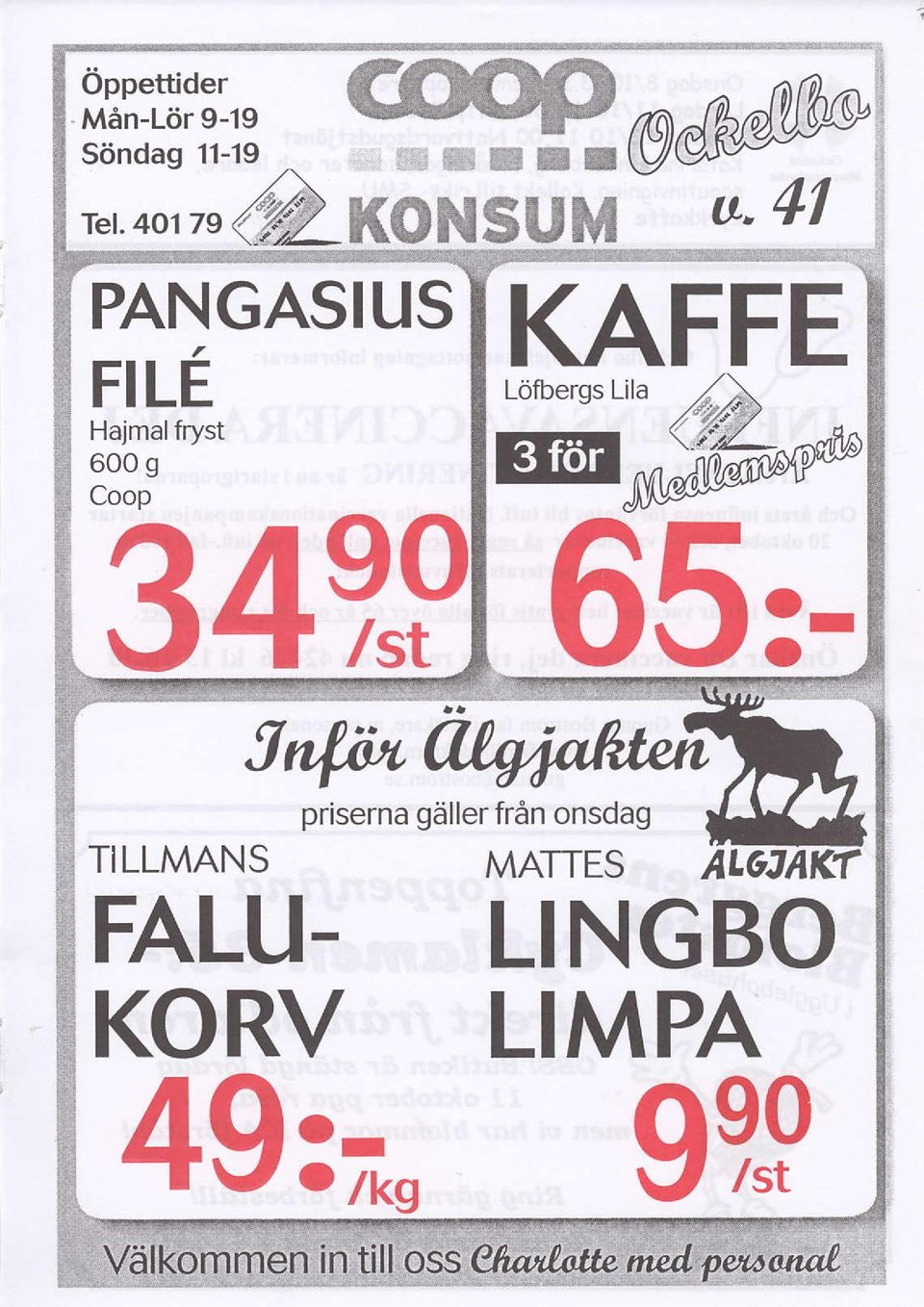 Coop 3 4?f gnln& TiLLMANS FALU- KORV u.