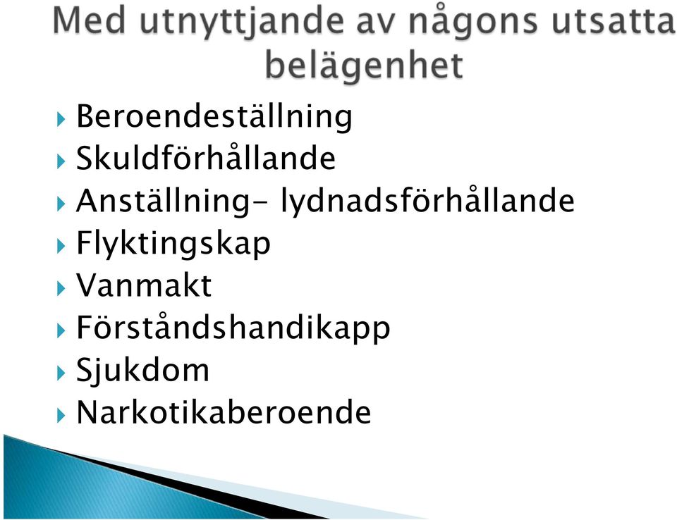 lydnadsförhållande Flyktingskap