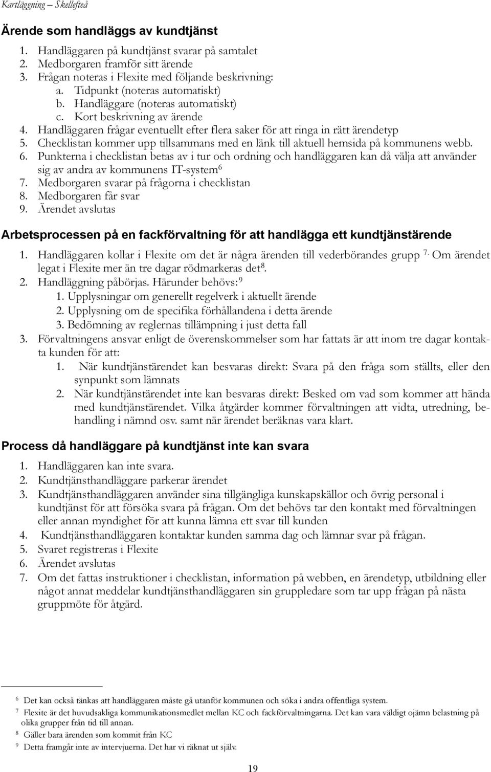 Checklistan kommer upp tillsammans med en länk till aktuell hemsida på kommunens webb. 6.