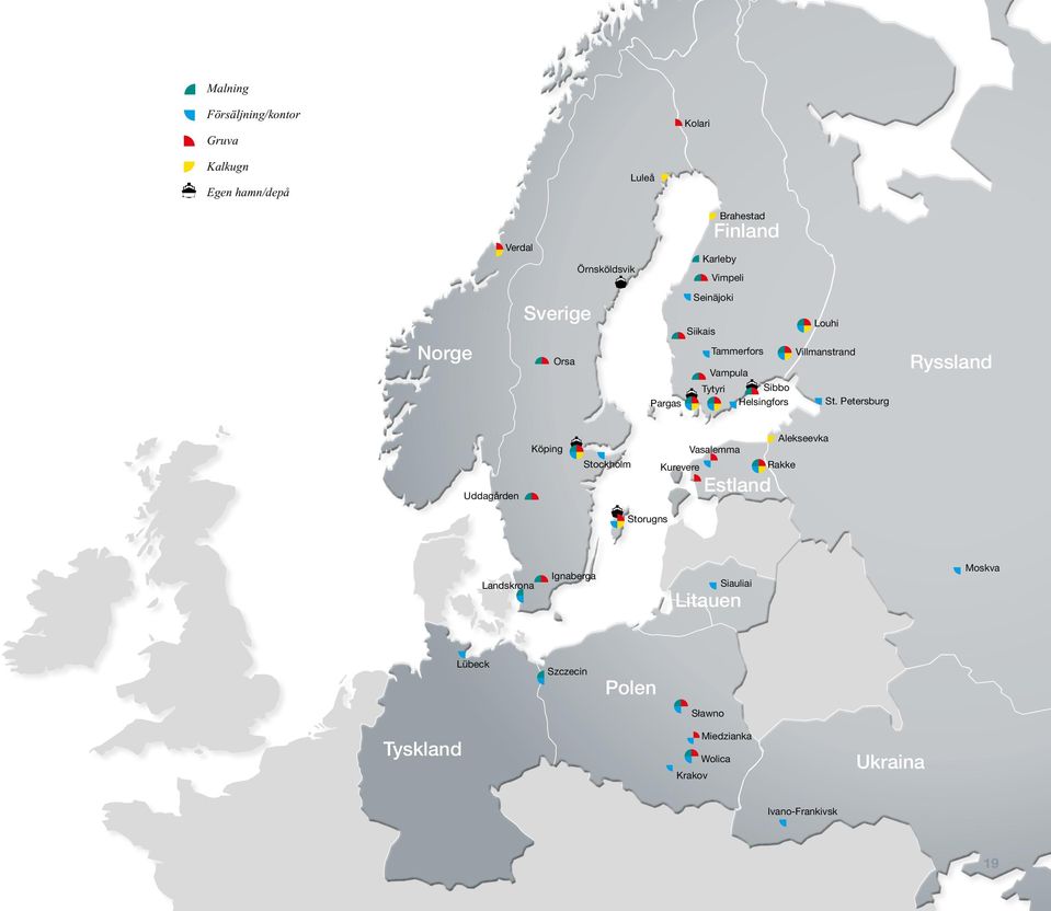 Petersburg Pargas Vasalemma Kurevere Helsingfors Alekseevka Moskva Siauliai Uddagården Storugns Ignaberga Landskrona