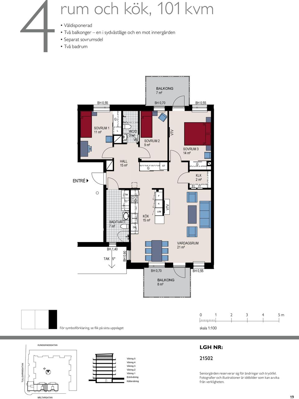 Med reservation för eventuella förändringar och tryckfel 2013-05-20 MÄTARATA BAO ör symbolförklaring, se flik på sista BAO uppslaget TA 5 BH 1,40 B H 0,90 E E BAO SOVRUM 3 14 m² SOVRUM 3 14 m² E