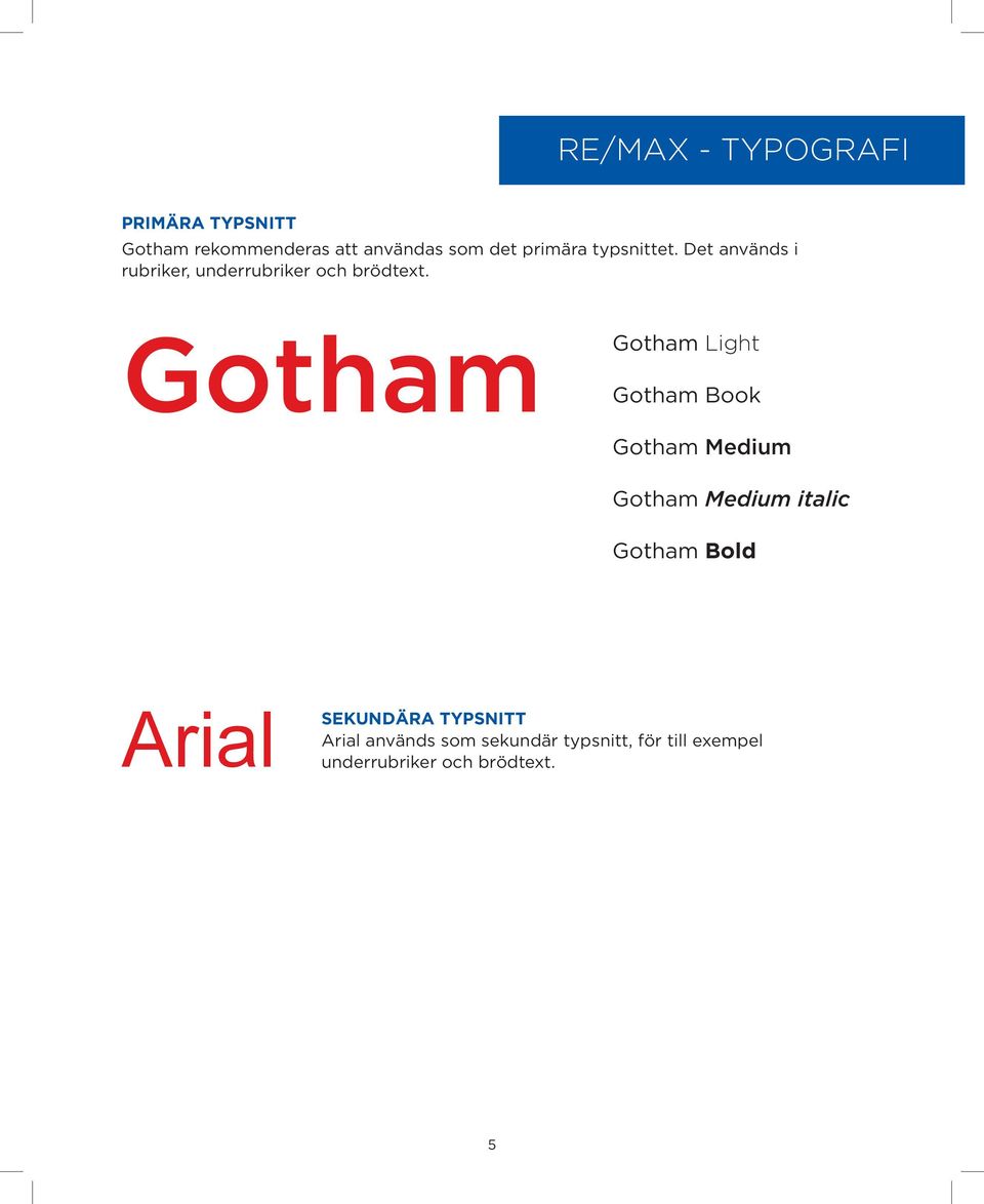 Gotham Gotham Light Gotham Book Gotham Medium Gotham Medium italic Gotham Bold Arial