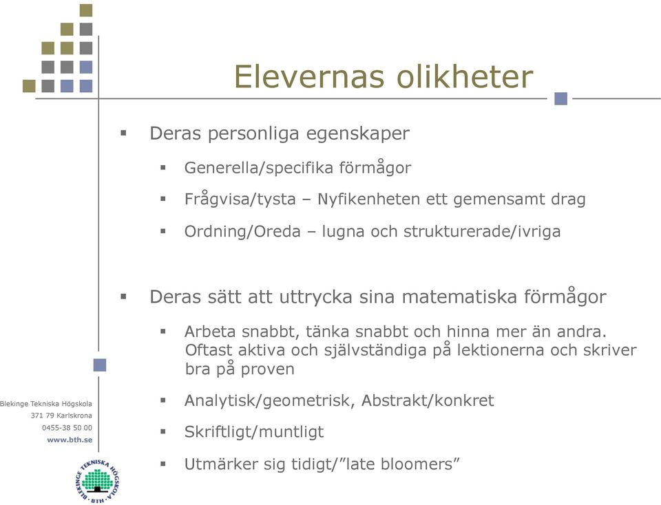 Arbeta snabbt, tänka snabbt och hinna mer än andra.