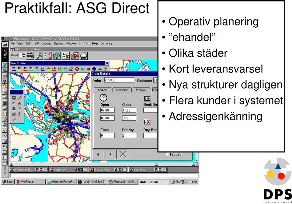 leveransvarsel Nya strukturer