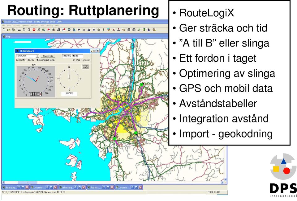 taget Optimering av slinga GPS och mobil data