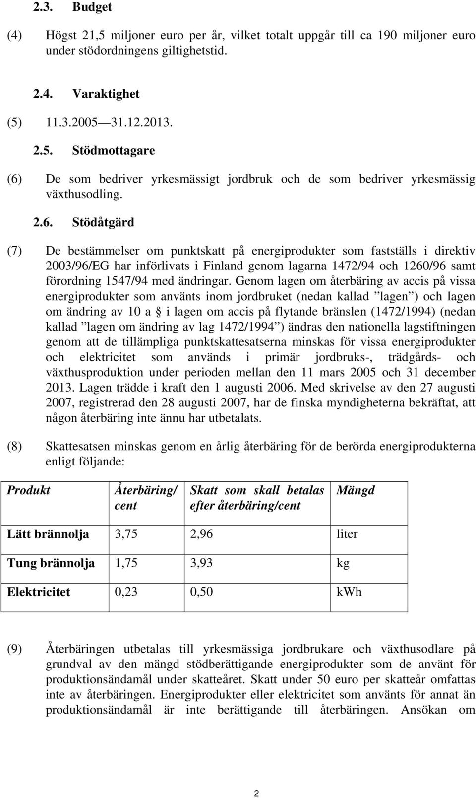 ändringar.