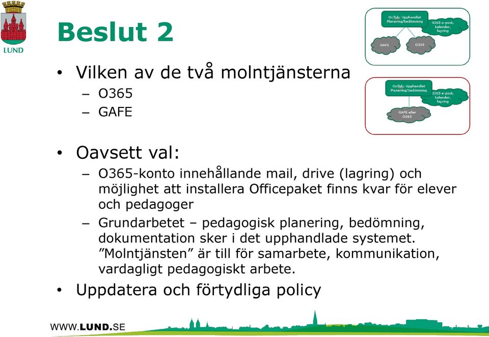 Grundarbetet pedagogisk planering, bedömning, dokumentation sker i det upphandlade systemet.