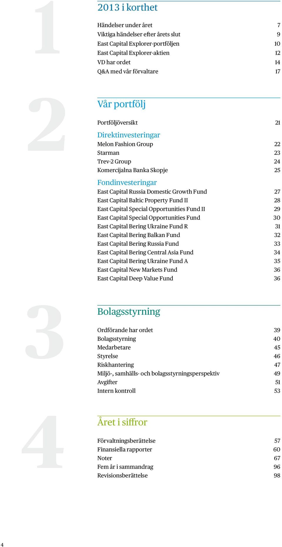 Capital Baltic Property Fund II 28 East Capital Special Opportunities Fund II 29 East Capital Special Opportunities Fund 30 East Capital Bering Ukraine Fund R 31 East Capital Bering Balkan Fund 32