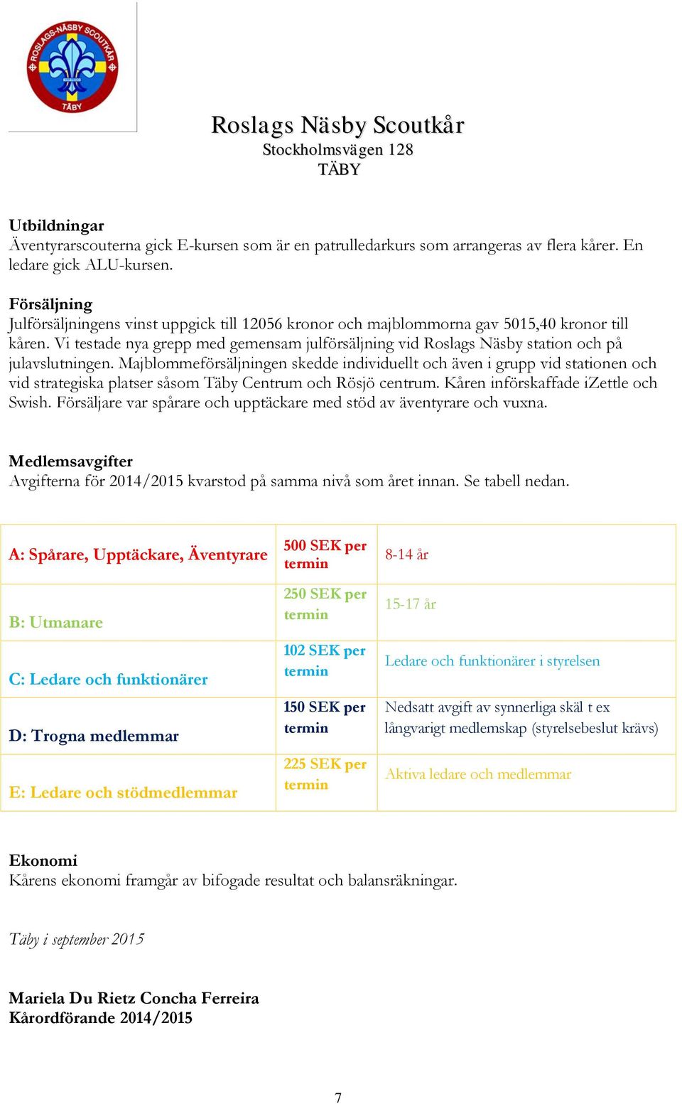 Vi testade nya grepp med gemensam julförsäljning vid Roslags Näsby station och på julavslutningen.