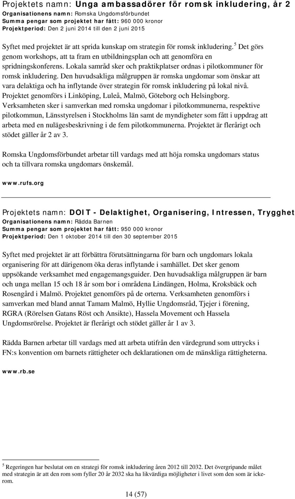 Lokala samråd sker och praktikplatser ordnas i pilotkommuner för romsk inkludering.