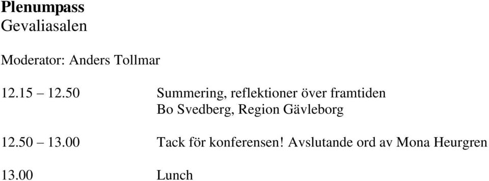 50 Summering, reflektioner över framtiden Bo