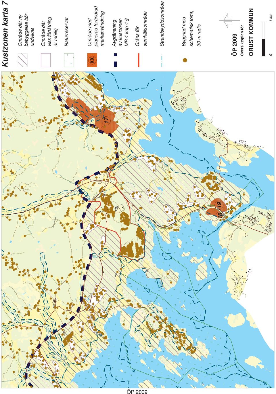 markanvändning Avgränsning av kustzonen MB 4 kap 4 Gräns för samhällsområde